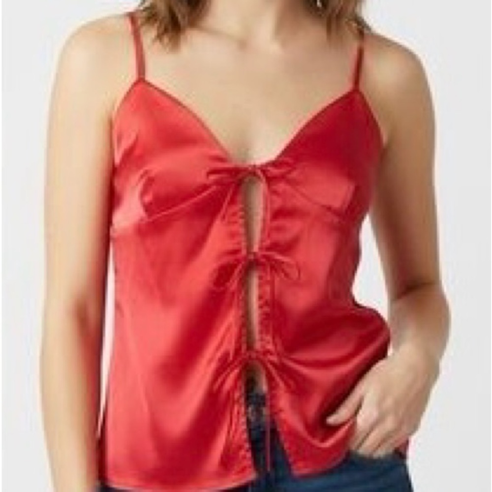 19 Cooper Red Bow Camisole